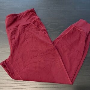 Lululemon Athletica Burgundy Track Pants